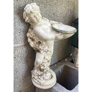 Universal Statuary Corp Chicago Boy With Bowl Statue S660R by Vince 1961 12.5"